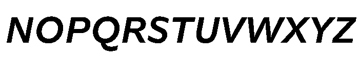 FAIREPalme BoldItalic Instance Font UPPERCASE