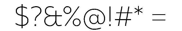 FAIREPalme Hairline Instance Font OTHER CHARS