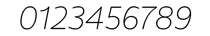 FAIREPalme HairlineItalic Instance Font OTHER CHARS