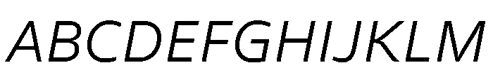 FAIREPalme LightItalic Instance Font UPPERCASE