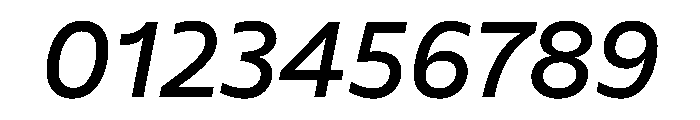 FAIREPalme MediumItalic Instance Font OTHER CHARS