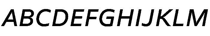 FAIREPalme MediumItalic Instance Font UPPERCASE