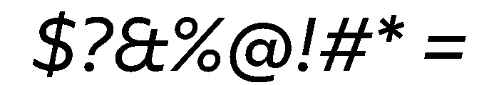 FAIREPalme RegularItalic Instance Font OTHER CHARS