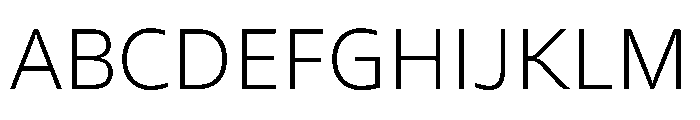 FAIREPalme Thin Instance Font UPPERCASE