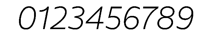FAIREPalme ThinItalic Instance Font OTHER CHARS