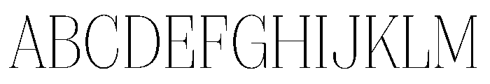 FAIREPrint Hairline Instance Font UPPERCASE