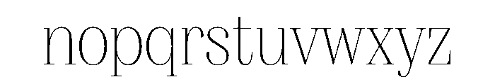 FAIREPrint Hairline Instance Font LOWERCASE