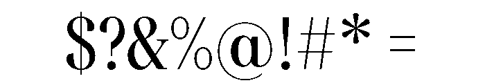 FAIREPrint Regular Font OTHER CHARS