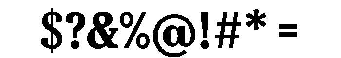 FAIREPrint SlabBlack Instance Font OTHER CHARS