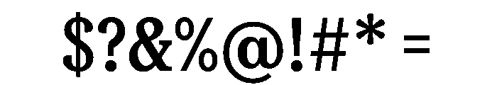 FAIREPrint SlabBold Instance Font OTHER CHARS
