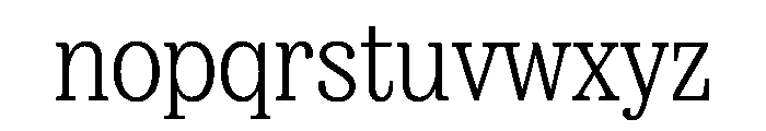FAIREPrint SlabLight Instance Font LOWERCASE