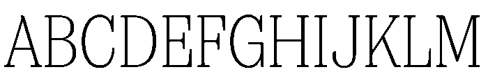 FAIREPrint SlabThin Instance Font UPPERCASE