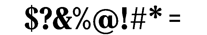 FAIREPrint TextBlack Instance Font OTHER CHARS