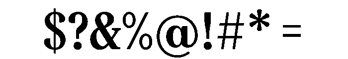 FAIREPrint TextBold Instance Font OTHER CHARS