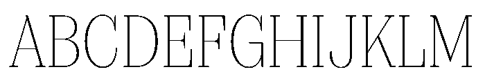 FAIREPrint TextHairline Instance Font UPPERCASE