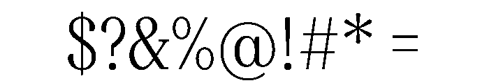 FAIREPrint TextLight Instance Font OTHER CHARS