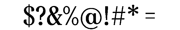 FAIREPrint TextMedium Instance Font OTHER CHARS