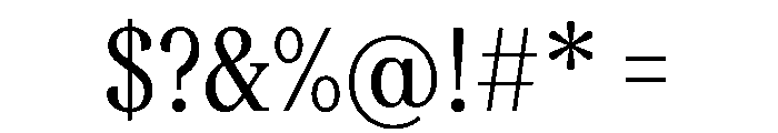 FAIREPrint TextRegular Instance Font OTHER CHARS