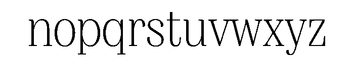 FAIREPrint TextThin Instance Font LOWERCASE