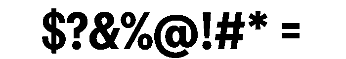 FAIREPrintSans Black Instance Font OTHER CHARS