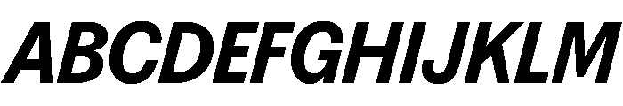 FAIREPrintSans BlackItalic Instance Font UPPERCASE