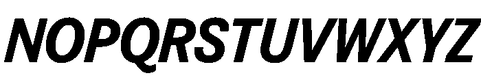 FAIREPrintSans BlackItalic Instance Font UPPERCASE