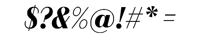 FAIREPrintSans FineBlackItalic Instance Font OTHER CHARS