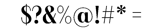 FAIREPrintSans FineBold Instance Font OTHER CHARS