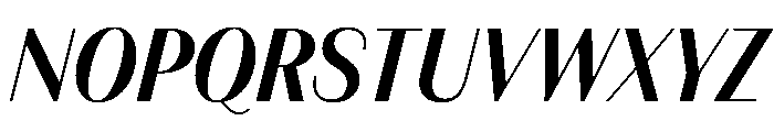 FAIREPrintSans FineBoldItalic Instance Font UPPERCASE