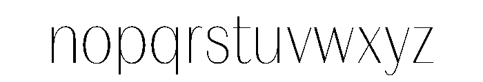 FAIREPrintSans FineHairline Instance Font LOWERCASE