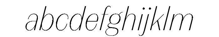 FAIREPrintSans FineHairlineItalic Instance FONT