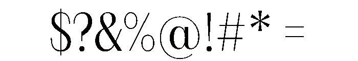 FAIREPrintSans FineLight Instance Font OTHER CHARS
