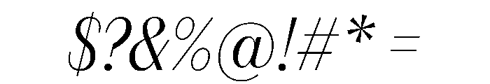 FAIREPrintSans FineLightItalic Instance Font OTHER CHARS