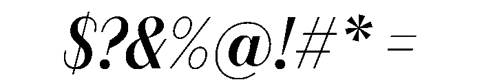 FAIREPrintSans FineMediumItalic Instance Font OTHER CHARS