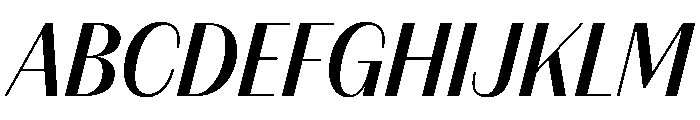 FAIREPrintSans FineMediumItalic Instance Font UPPERCASE