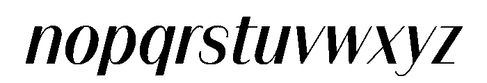FAIREPrintSans FineMediumItalic Instance Font LOWERCASE