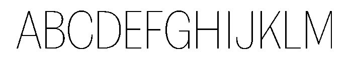 FAIREPrintSans Hairline Instance Font UPPERCASE