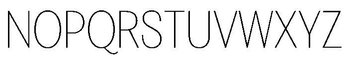 FAIREPrintSans Hairline Instance Font UPPERCASE