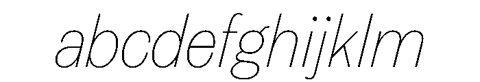 FAIREPrintSans HairlineItalic Instance FONT