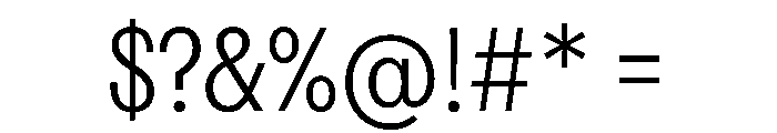 FAIREPrintSans Light Instance Font OTHER CHARS