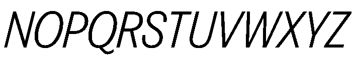 FAIREPrintSans LightItalic Instance Font UPPERCASE