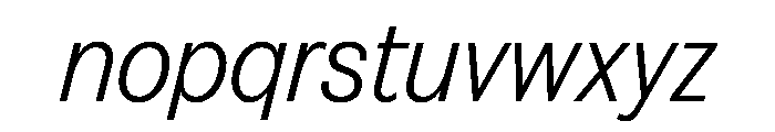 FAIREPrintSans LightItalic Instance Font LOWERCASE