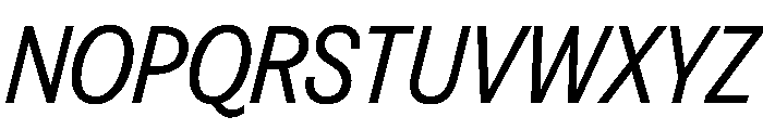 FAIREPrintSans RegularItalic Instance Font UPPERCASE