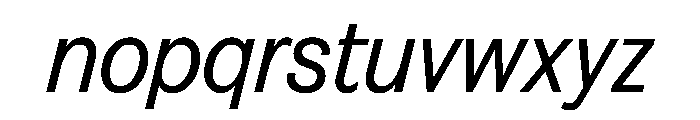 FAIREPrintSans RegularItalic Instance Font LOWERCASE