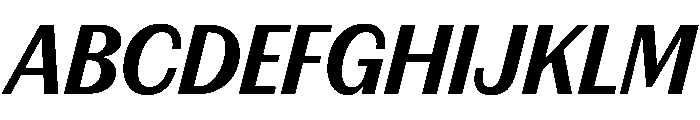 FAIREPrintSans TextBlackItalic Instance Font UPPERCASE