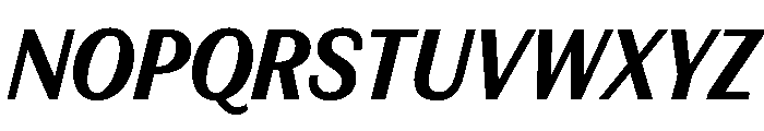 FAIREPrintSans TextBlackItalic Instance Font UPPERCASE