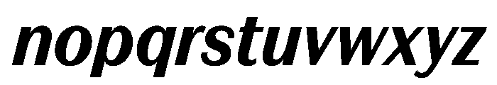 FAIREPrintSans TextBlackItalic Instance Font LOWERCASE