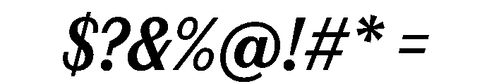 FAIREPrintSans TextBoldItalic Instance Font OTHER CHARS