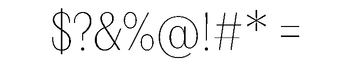 FAIREPrintSans TextHairline Instance Font OTHER CHARS
