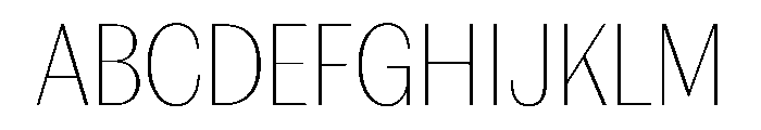 FAIREPrintSans TextHairline Instance Font UPPERCASE